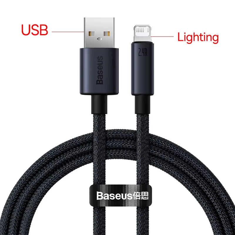 USB Cable for Iphone 13 12 11 Pro Max Iphone USB Cable Fast Charging for Iphone X XR 8 USB Type C to Lightning Cable