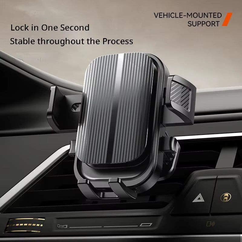 Flexible Cell Phone Holder Car, Phone Mount for Car Air Vent, Universal Auto Lock Car Phone Holder for Iphone Most Smartphone